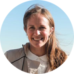 Photo of smiling woman in a circle