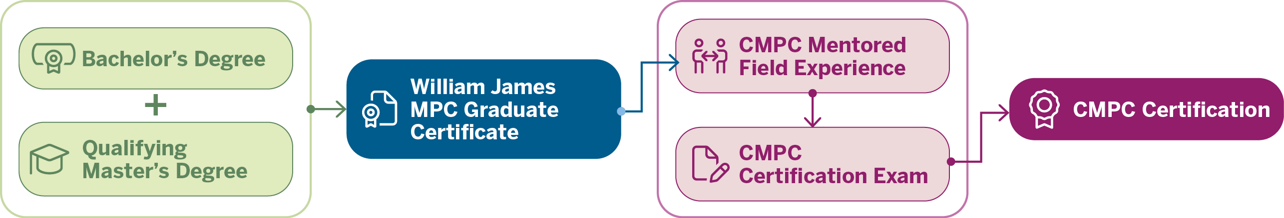 Option One Flow Chart with text and multiple colors