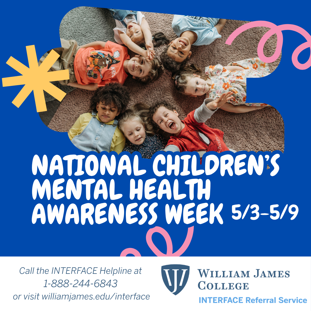 National Children's Mental Health Awareness Week social media graphic for may