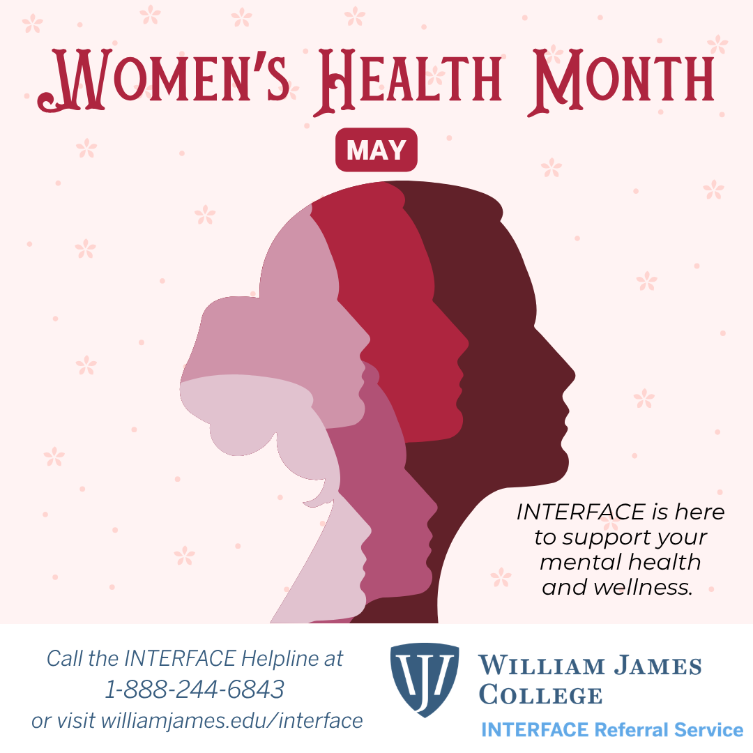 Womens's Health Month social media graphic for may
