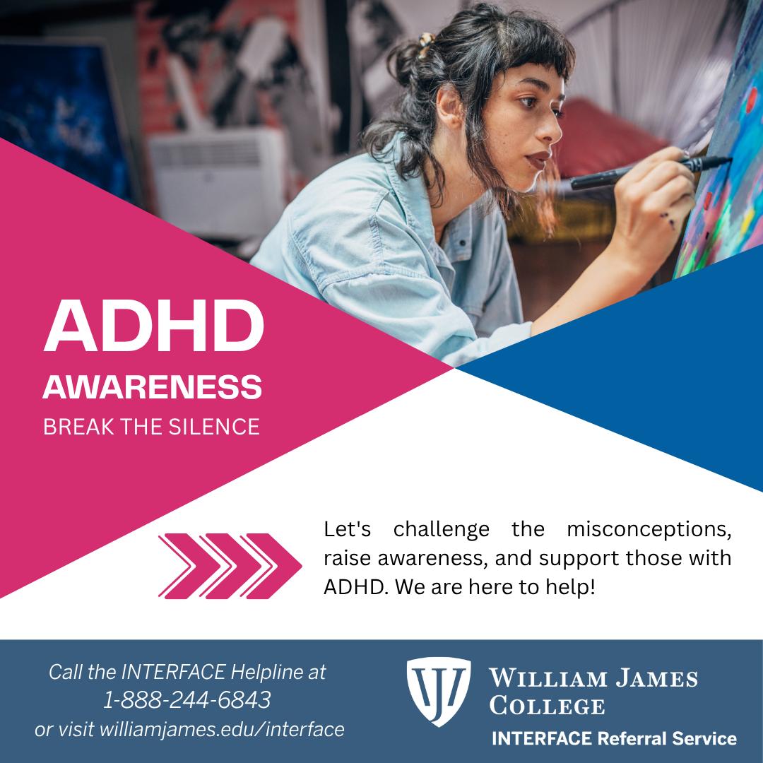 ADHD Awareness Month social media graphic for november
