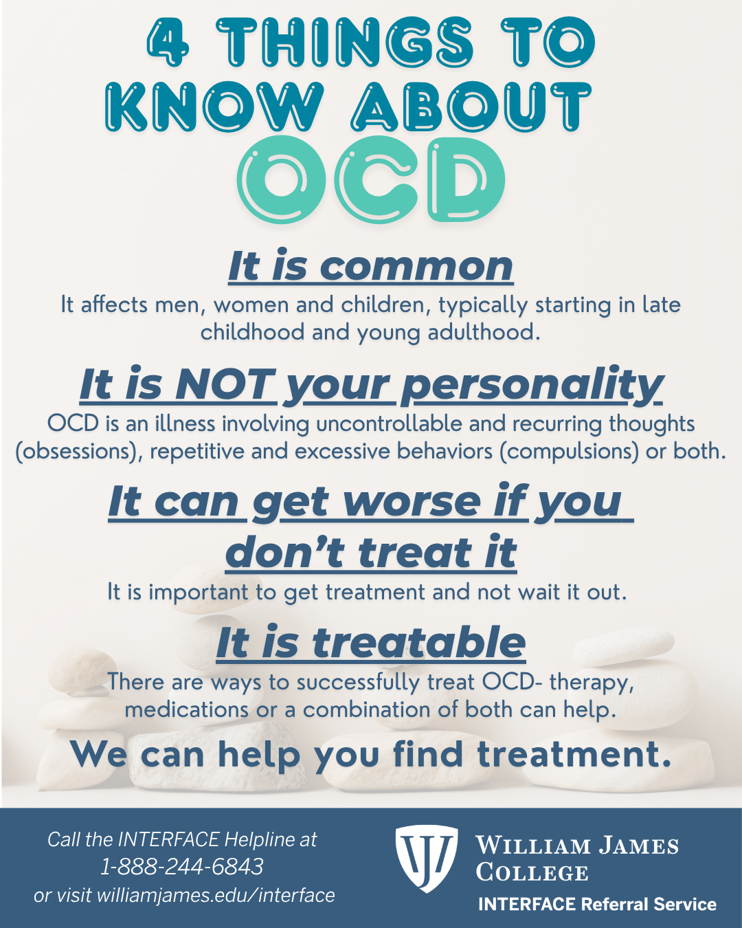 OCD Awareness Month social media graphic for december
